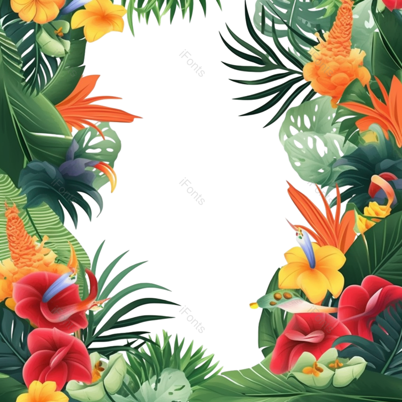 叶子图片,装饰叶子元素,绿叶PNG,黄花免抠素材